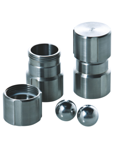 GRINDING JAR SET, S. STEEL (2 X 10 ML) X UNIDAD