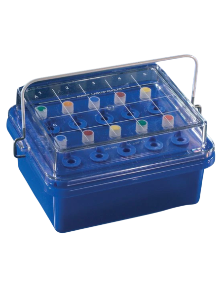 COOLER DE SOBREMESA -20°C, TAPA TRANSPARENTE, ADMITE 12 TUBOS X UNIDAD