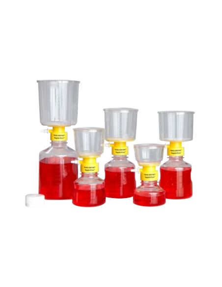 UNIDADES DE FILTRACIÓN AUTOCLAVABLE COMPLETA, CON RECEPTOR DE VOLUMEN 1000 ML X CAJA DE 4 UNIDADES