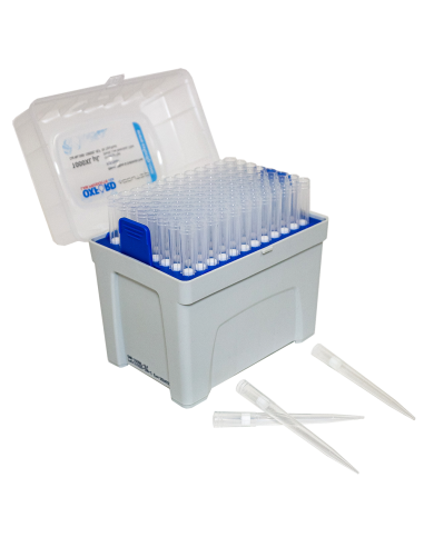 PUNTA CON FILTRO 100µL , BAJA RETENCION,...